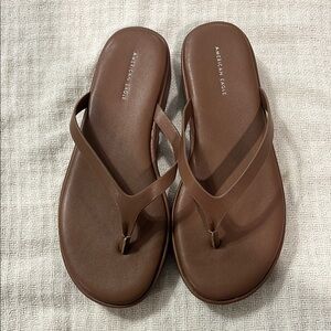 American Eagle Brown Flip Flops